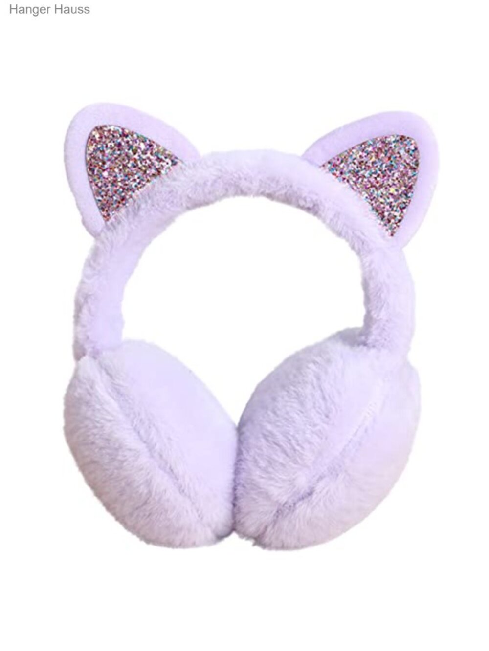 Women Faux Fur Cat Ear Earmuffs Plush Ear Warmers Winter Headband